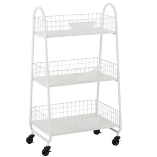 Carrito baño blanco con ruedas - Imagen 1