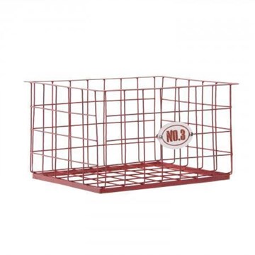 Cesto Rojo Hierro - Imagen 1