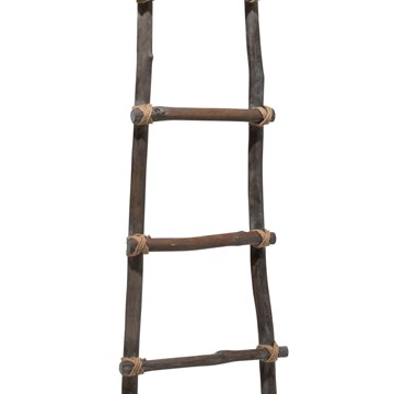 Escalera Roble Chino Madera Marrón Oscuro - Imagen 1