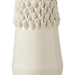 Jarrón Cerámico Blanco Grande - Imagen 1