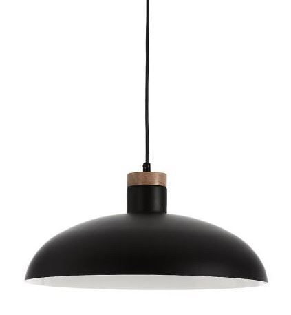 Lámpara techo metálica negra - Imagen 1