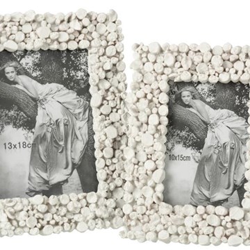 Marco Foto Irregular 13x18 Resina Blanca - Imagen 2