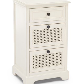 Mesita blanca 3 cajones - Imagen 1