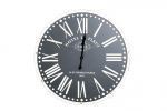 Reloj Pared Negro Gris 80x80 - Imagen 1