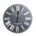 Reloj Pared Negro Gris 80x80 - Imagen 1